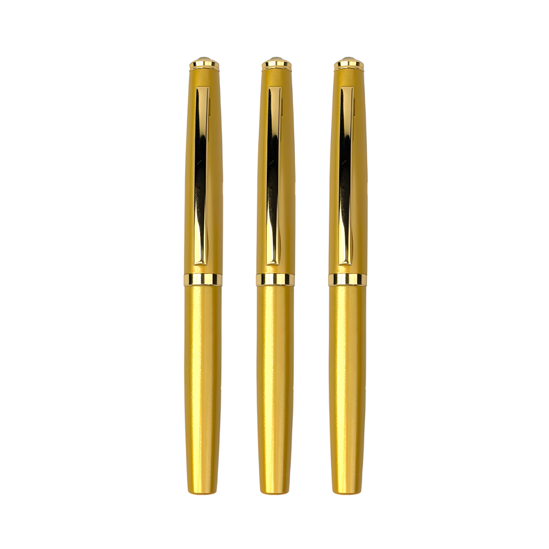 Elysian Preciosa Metal Roller Pen - Golden