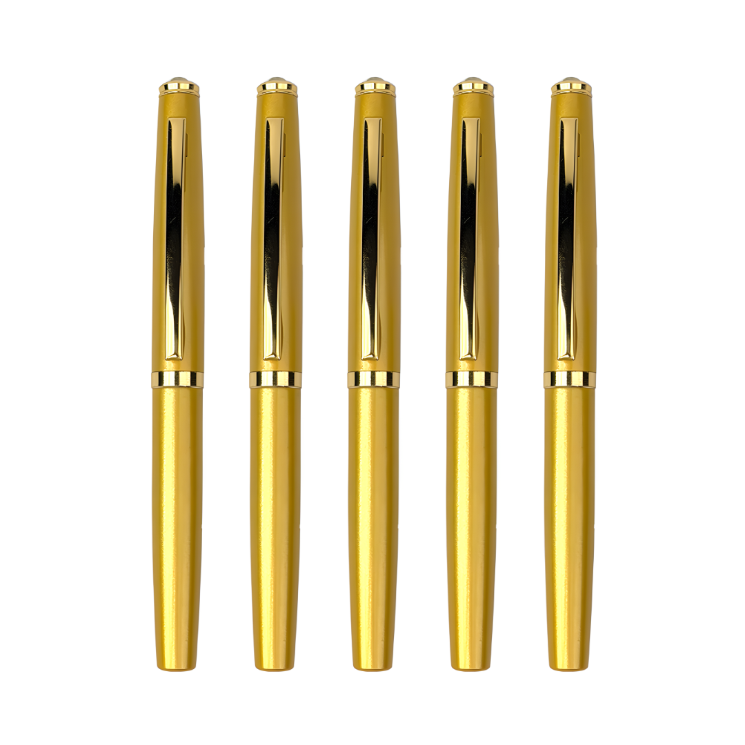 Elysian Preciosa Metal Roller Pen - Golden
