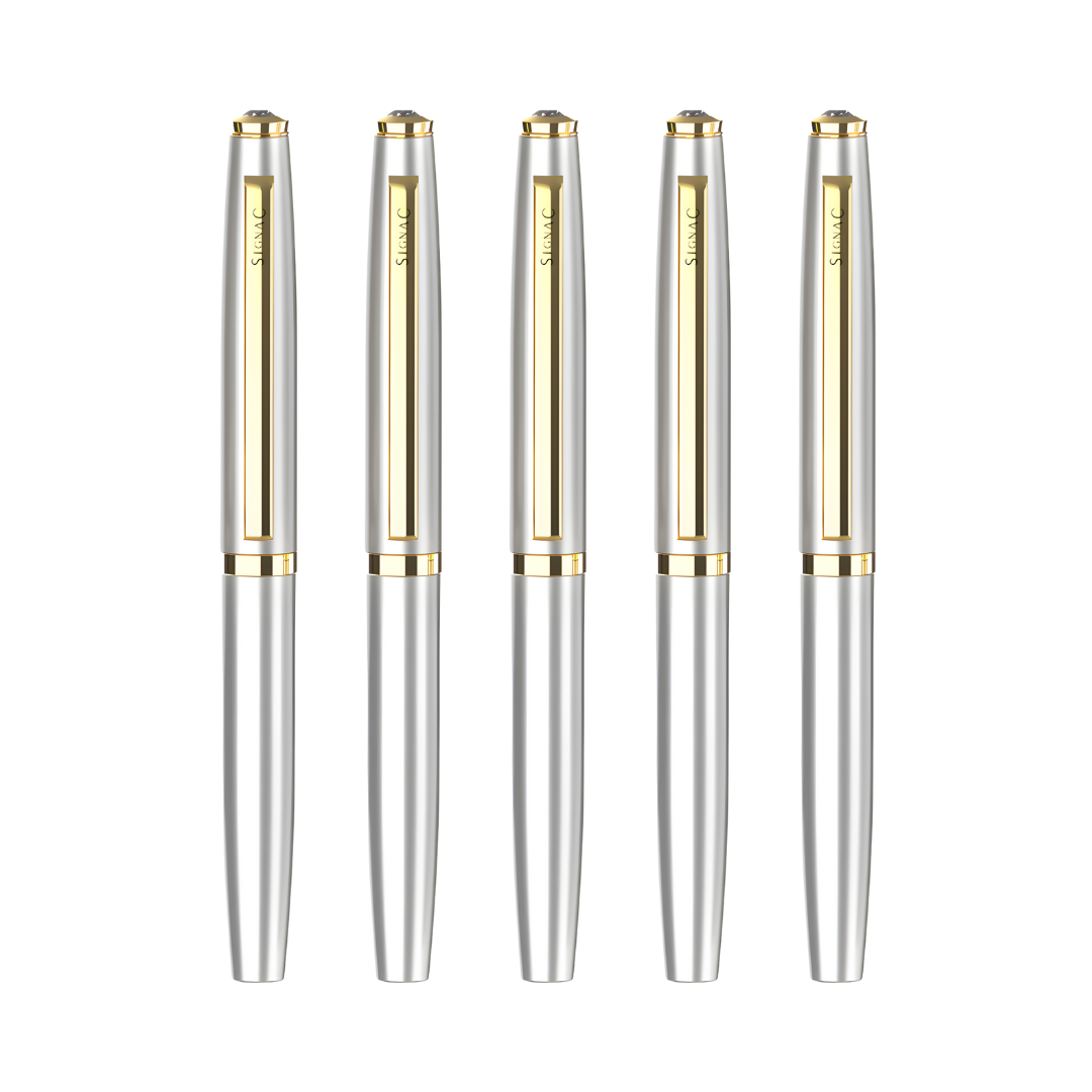 Elysian Preciosa Metal Roller Pen - Silver
