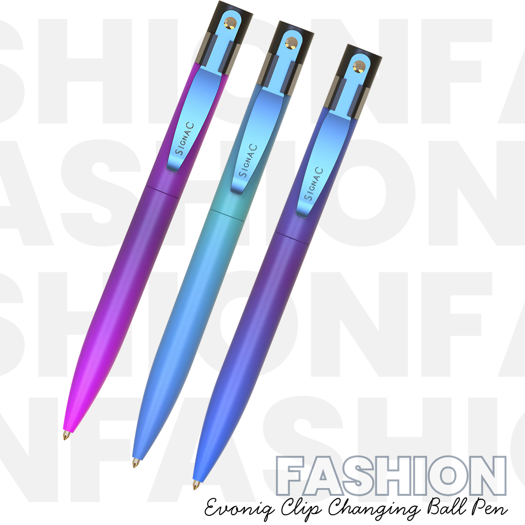 Northern Light Series Evoniq Dual Shade Clip Changing Ball Pen - Celestial Blush