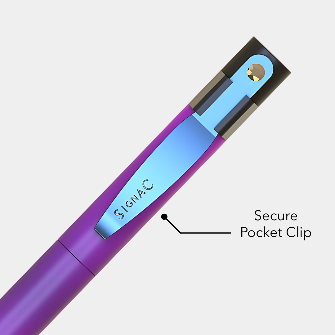 Northern Light Series Evoniq Dual Shade Clip Changing Ball Pen - Celestial Blush