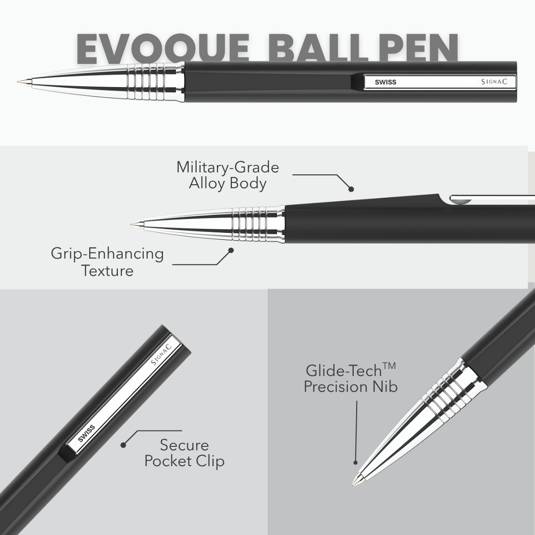 Evoque Signature Ball Pen - Crafted with Swiss Excellence