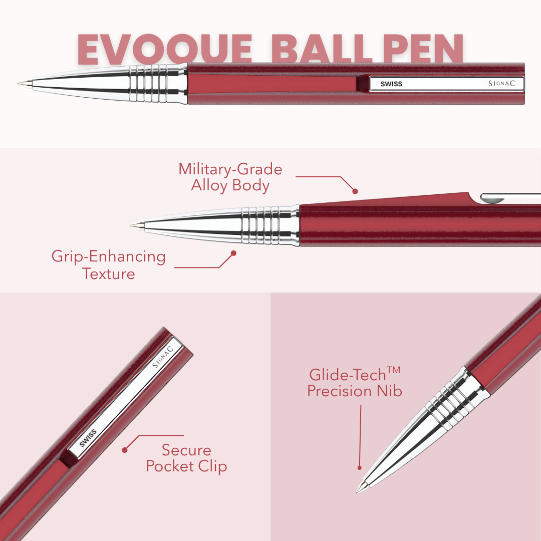 Evoque Signature Ball Pen - Crafted with Swiss Excellence