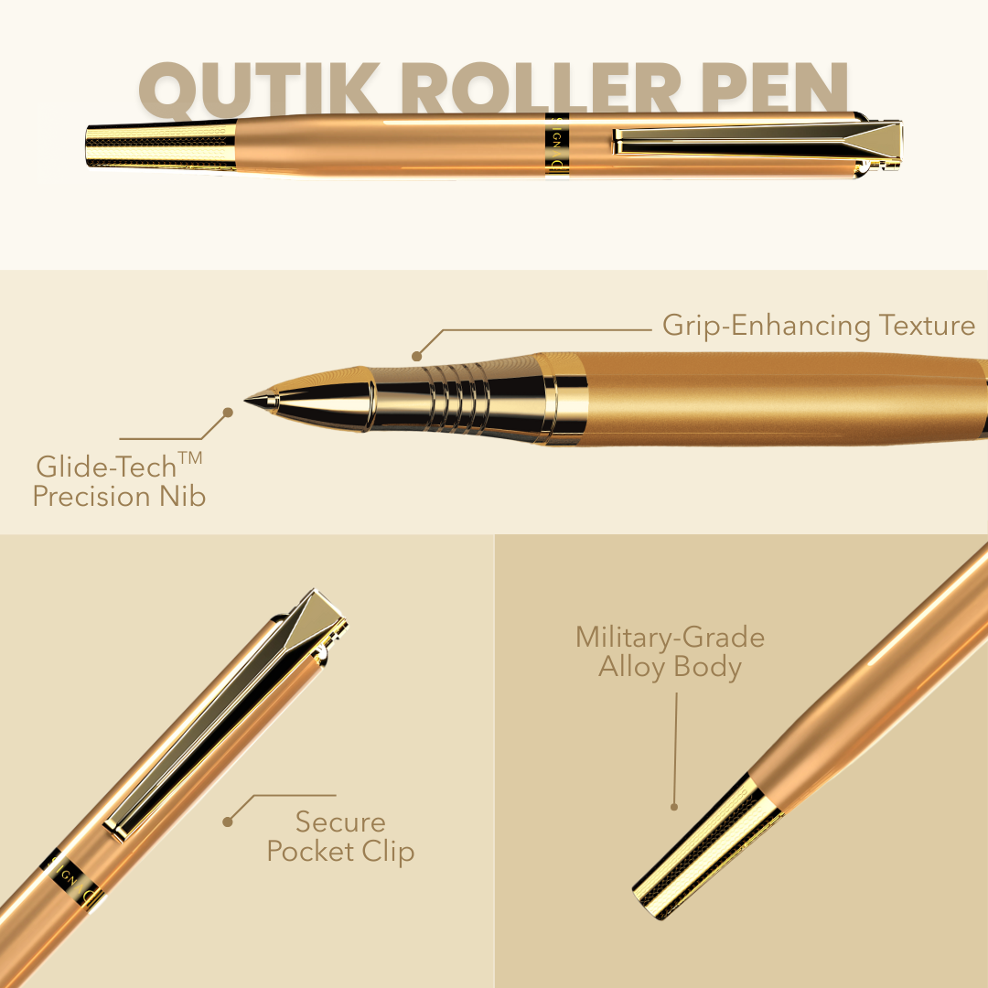 Qutik Set of 2 - Gold Series - Gold