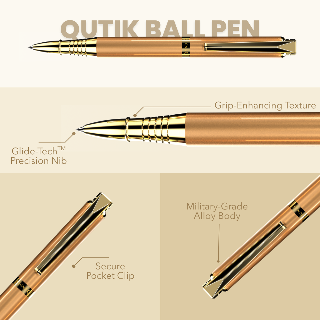 Qutik Set of 2 - Gold Series - Gold