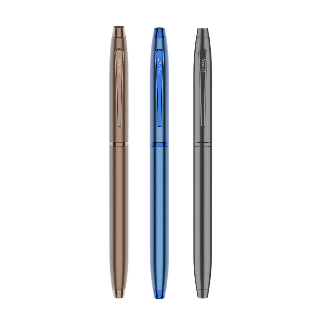 Premium Kiger Signature Metal Roller Pen (Set of 3)