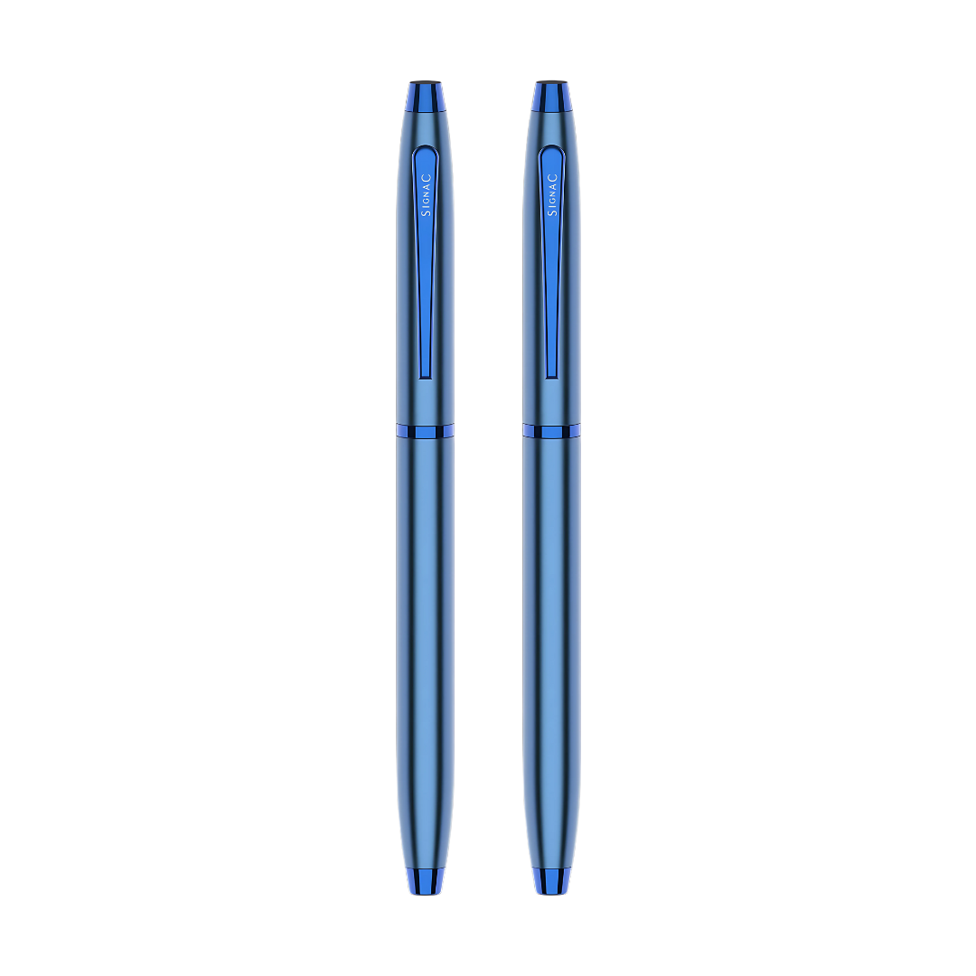 Premium Kiger Signature Metal Roller Pen (Set of 2)
