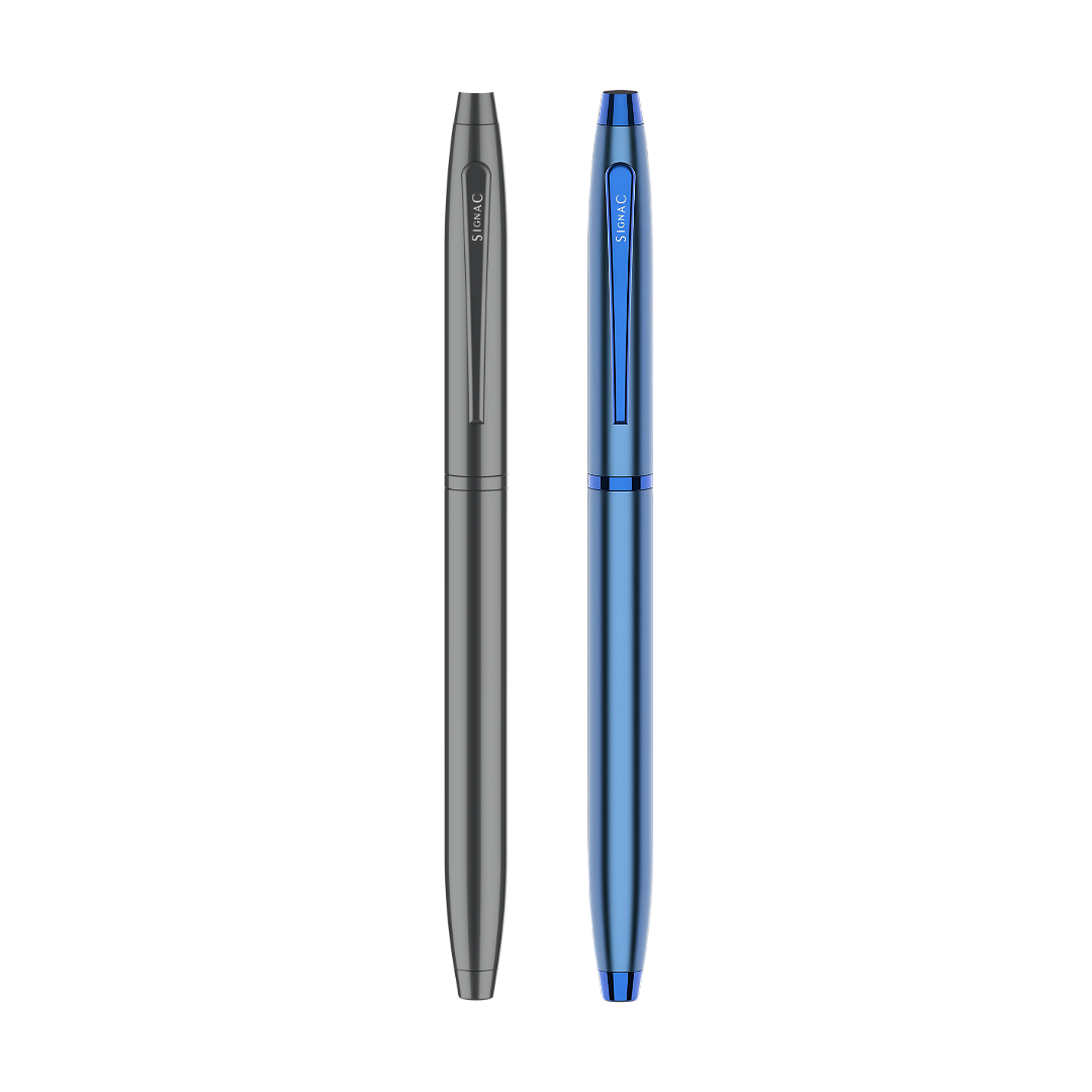 Premium Kiger Signature Metal Roller Pen (Set of 2)