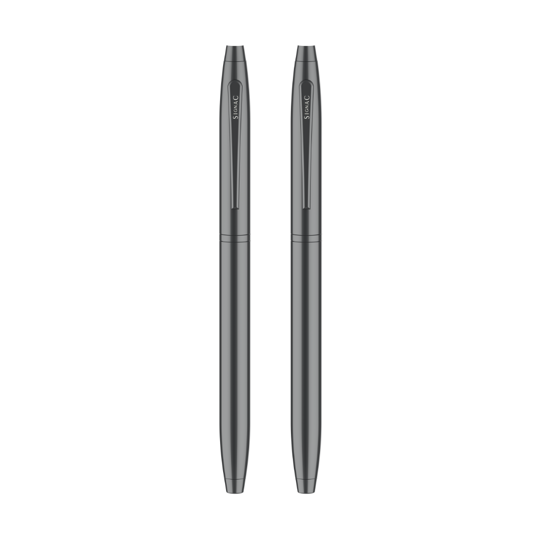 Premium Kiger Signature Metal Roller Pen (Set of 2)