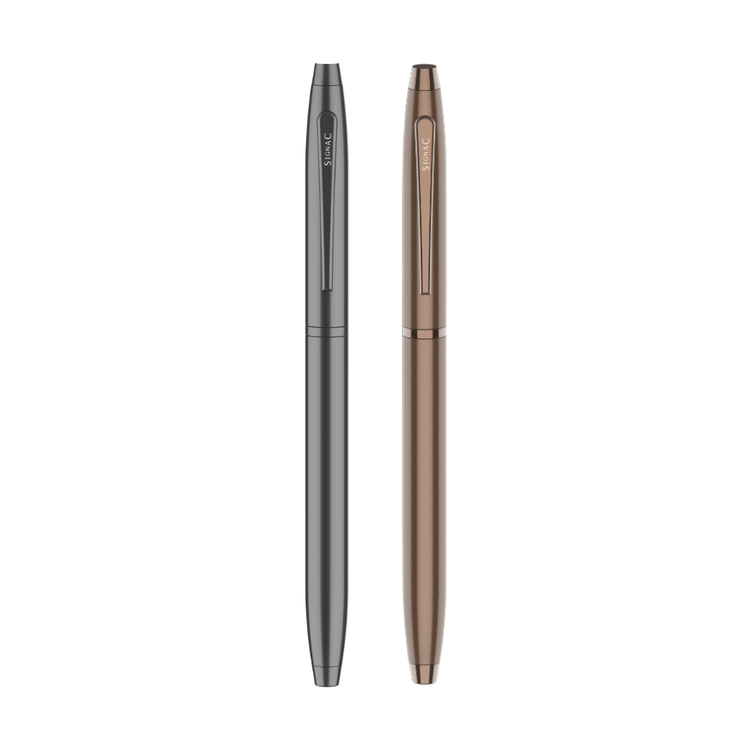 Premium Kiger Signature Metal Roller Pen (Set of 2)