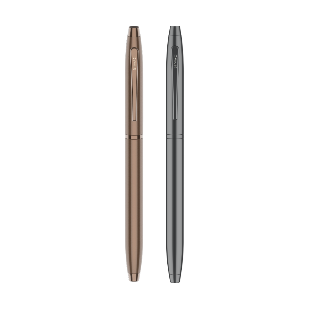 Premium Kiger Signature Metal Roller Pen (Set of 2)