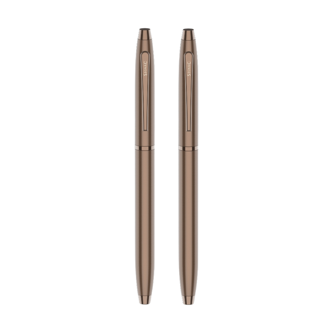 Premium Kiger Signature Metal Roller Pen (Set of 2)