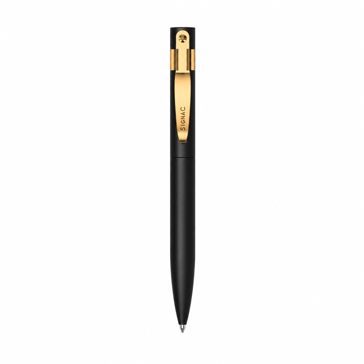 Evoniq Ball Pen – Black Matte Finish with Golden Clip