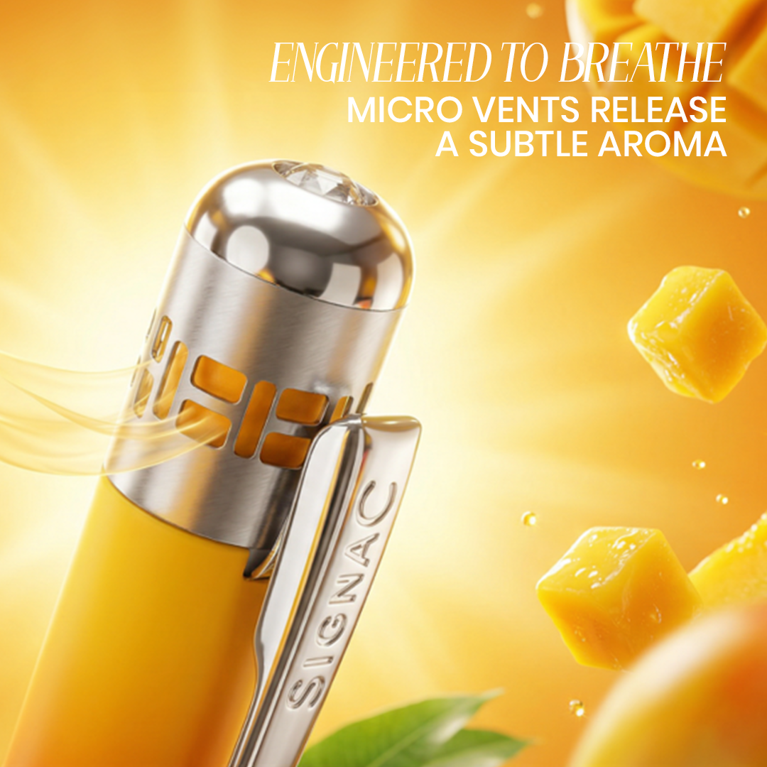 India's 1st - (Alphonso Mango Fragrance Infused) Ombre Shade Metallic Roller Pen