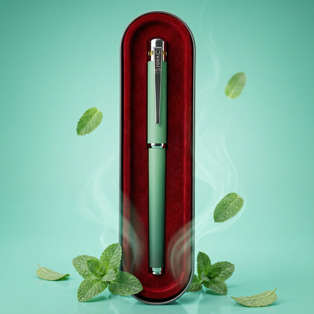 India's 1st - (Mint Fresh Fragrance Infused) Ombre Shade Metallic Roller Pen