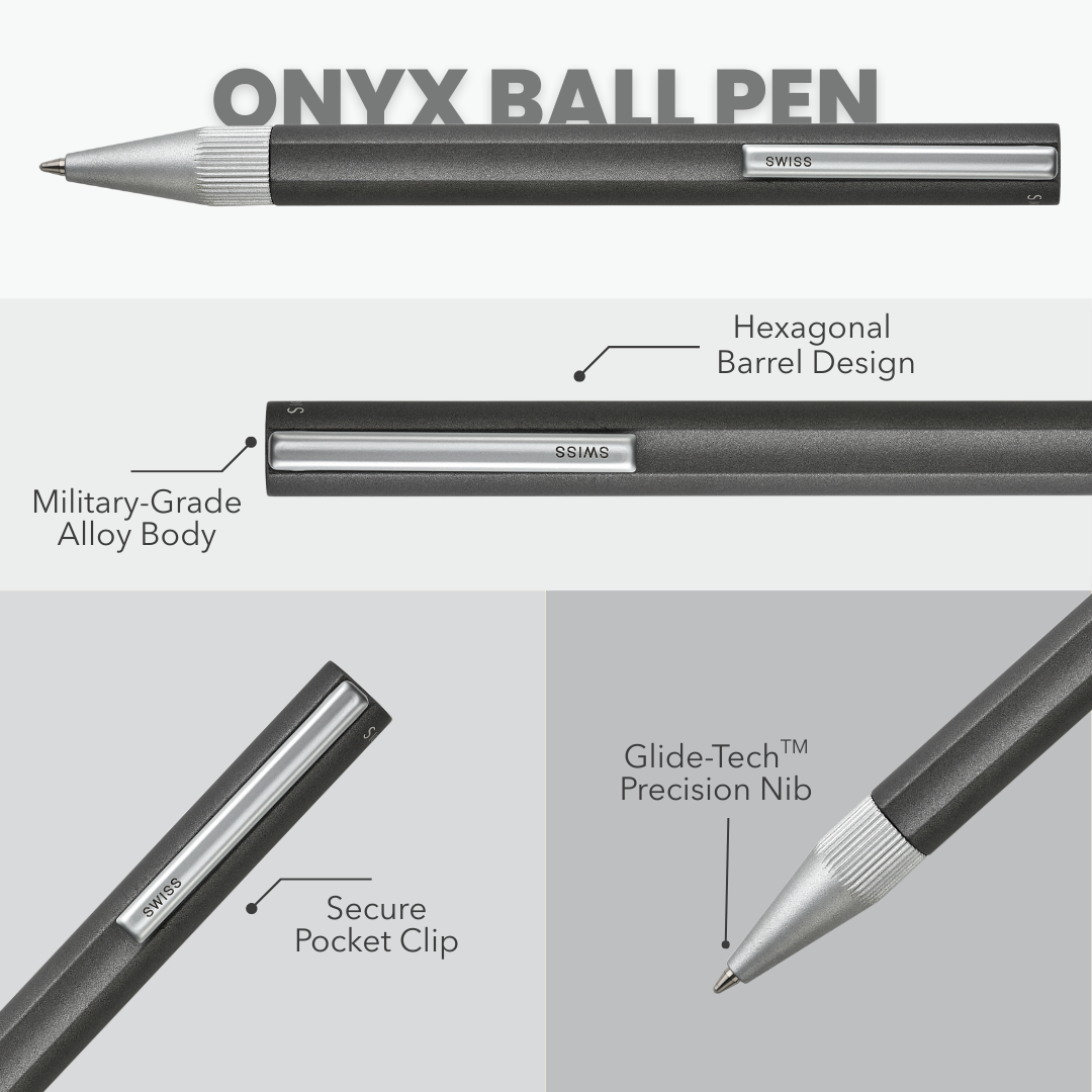 Onyx Ball Pen - Grey