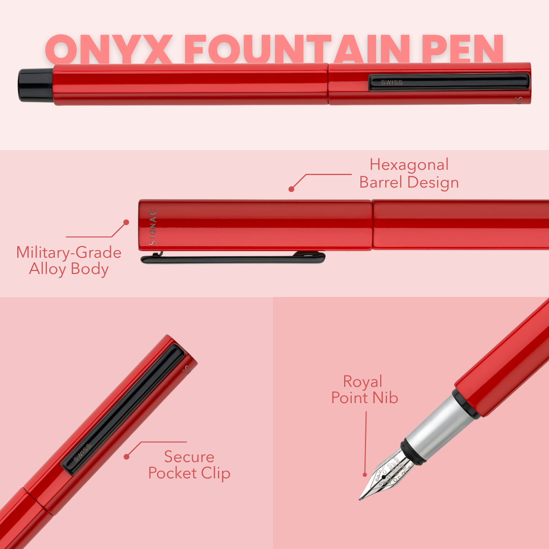 Onyx Fountain Pen - Swiss Series