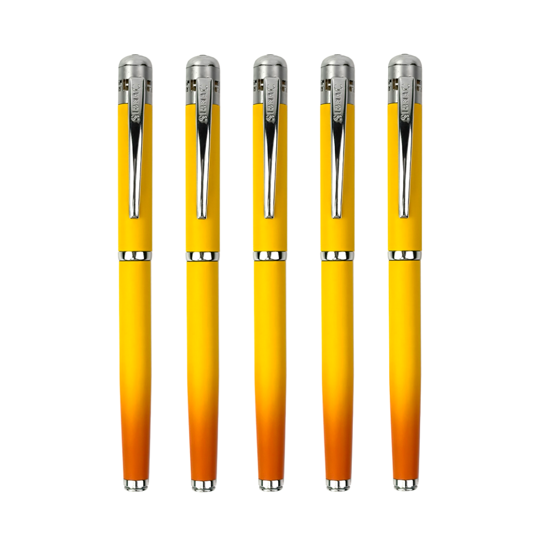 India's 1st - (Alphonso Mango Fragrance Infused) Ombre Shade Metallic Roller Pen