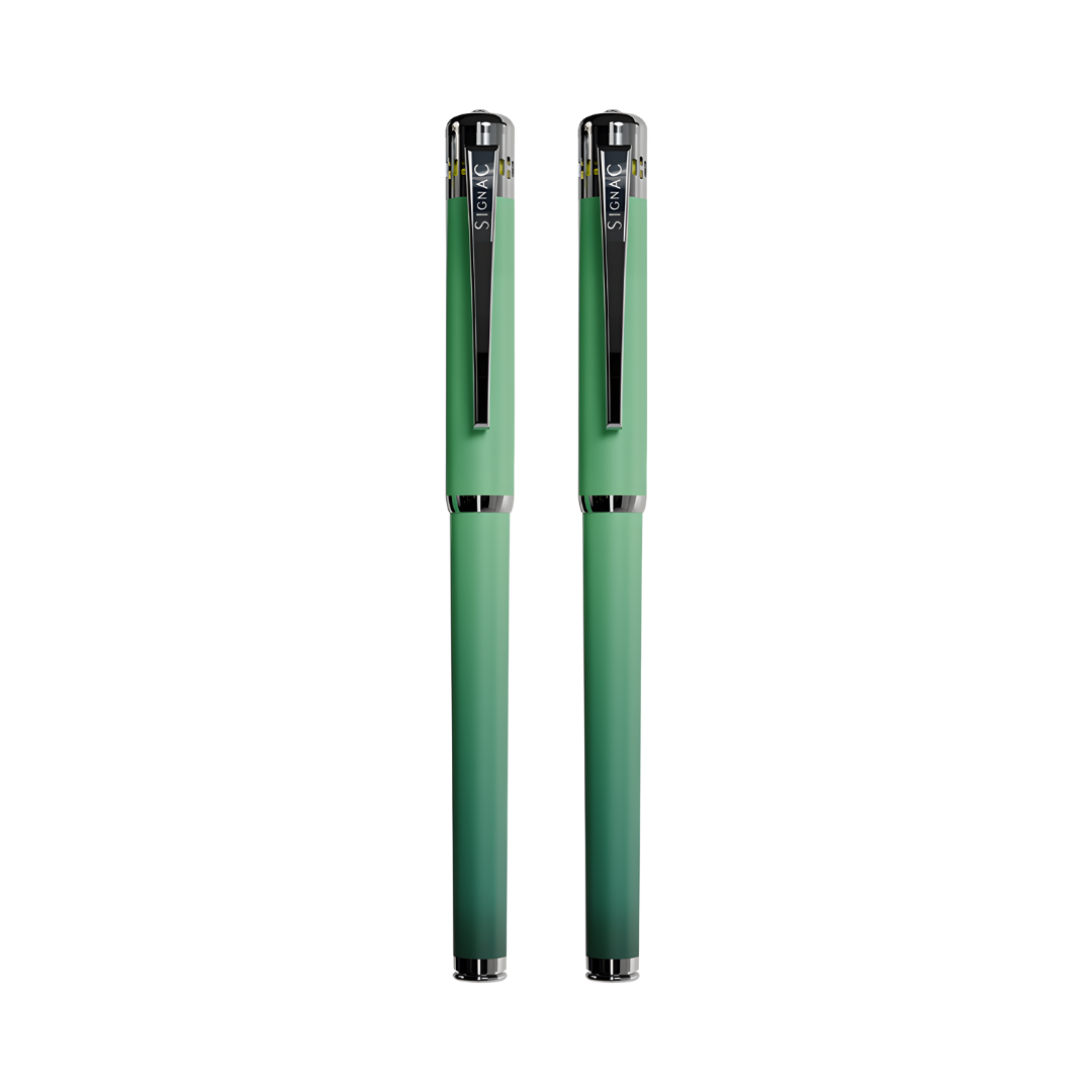 India's 1st - (Mint Fresh Fragrance Infused) Ombre Shade Metallic Roller Pen