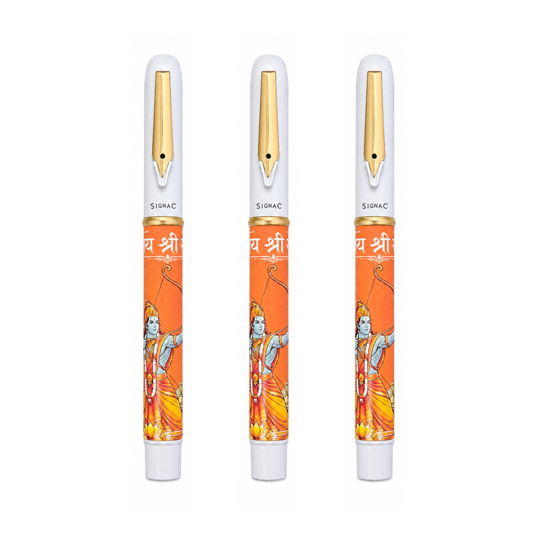Jai Shree Ram MagSnap Roller Pen - Set of 3