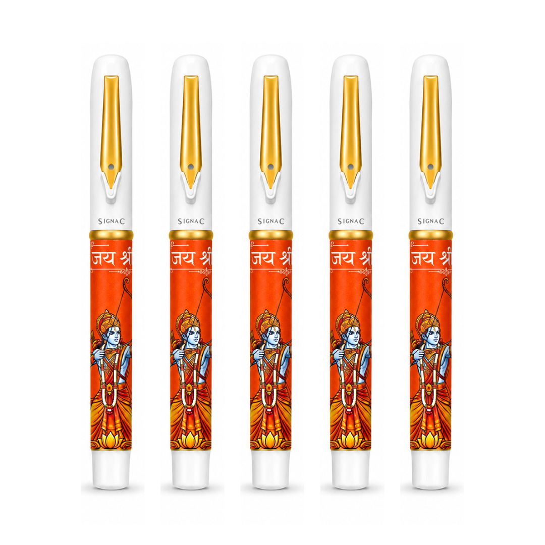 Jai Shree Ram MagSnap Roller Pen - Set of 5