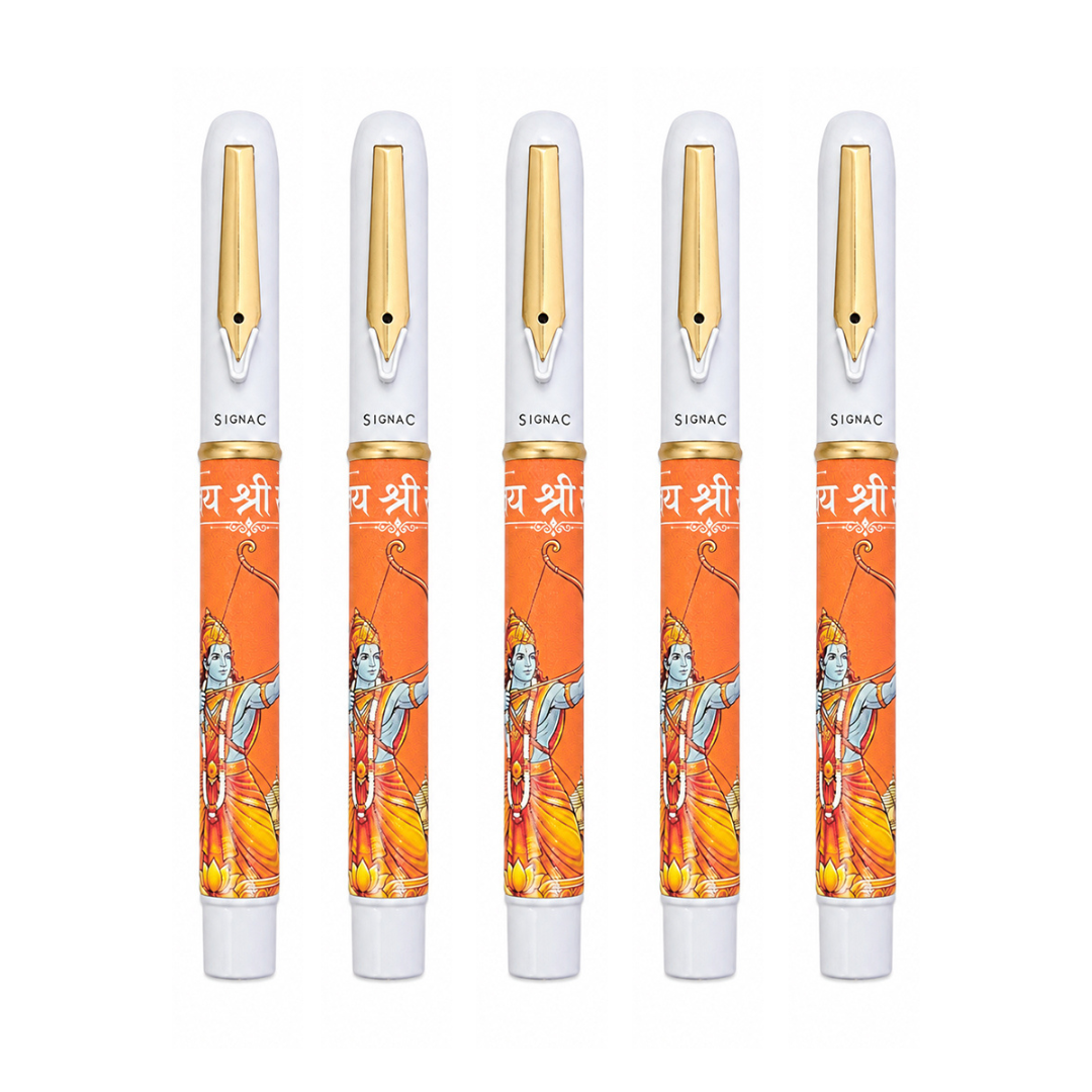 Jai Shree Ram MagSnap Roller Pen - Set of 5