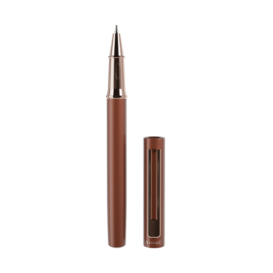 Roxx Magnetic Metallic Roller Pen – Copper Brown Rose Gold