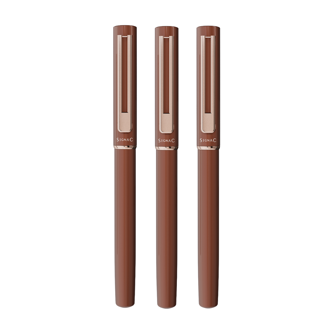 Roxx Magnetic Metallic Roller Pen – Copper Brown Rose Gold
