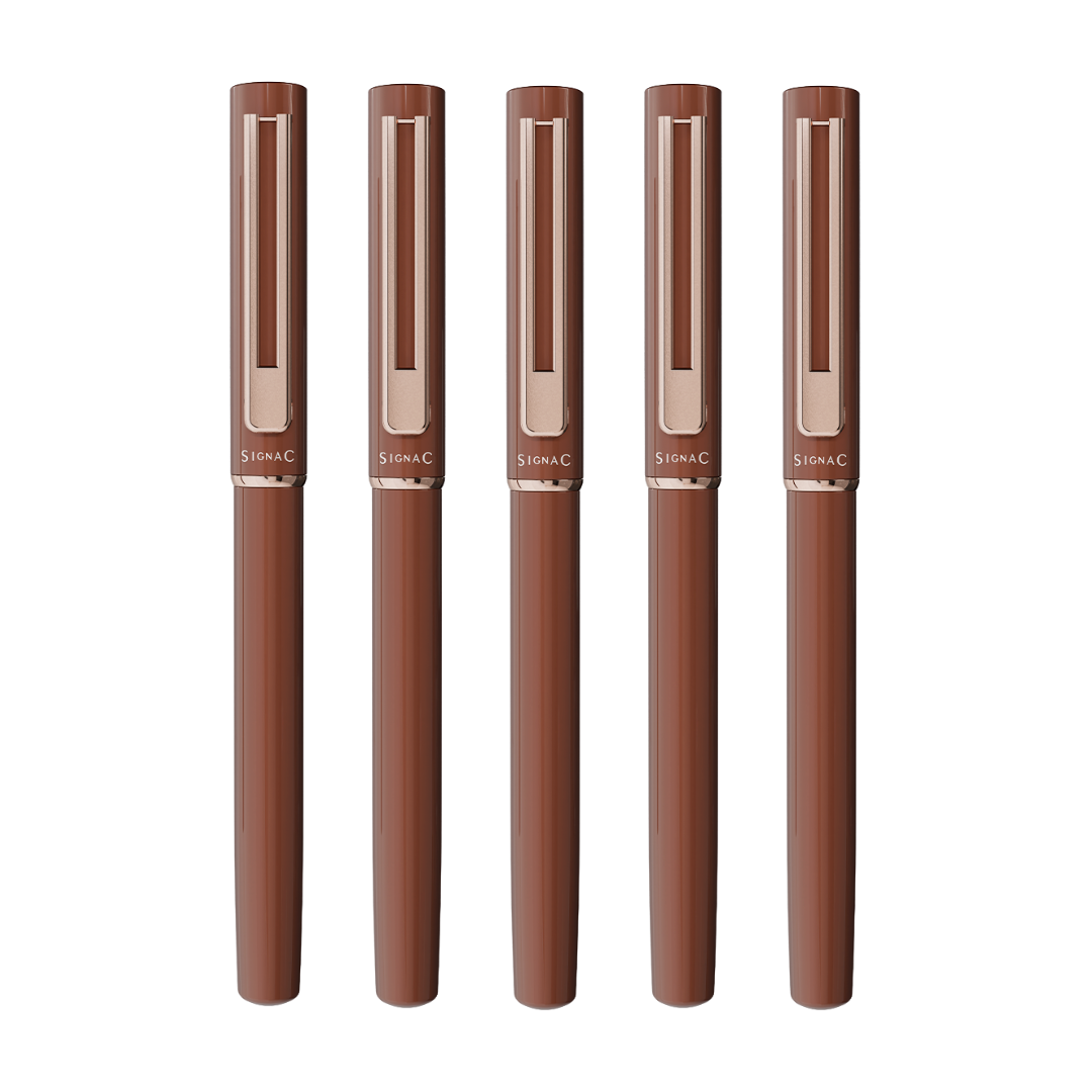 Roxx Magnetic Metallic Roller Pen – Copper Brown Rose Gold