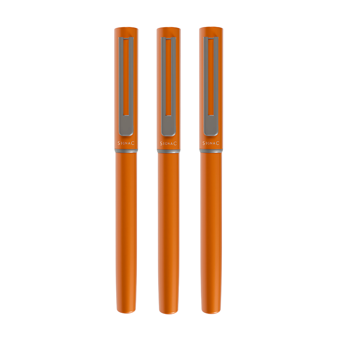 Roxx Magnetic Metallic Roller Pen – Sunset Orange