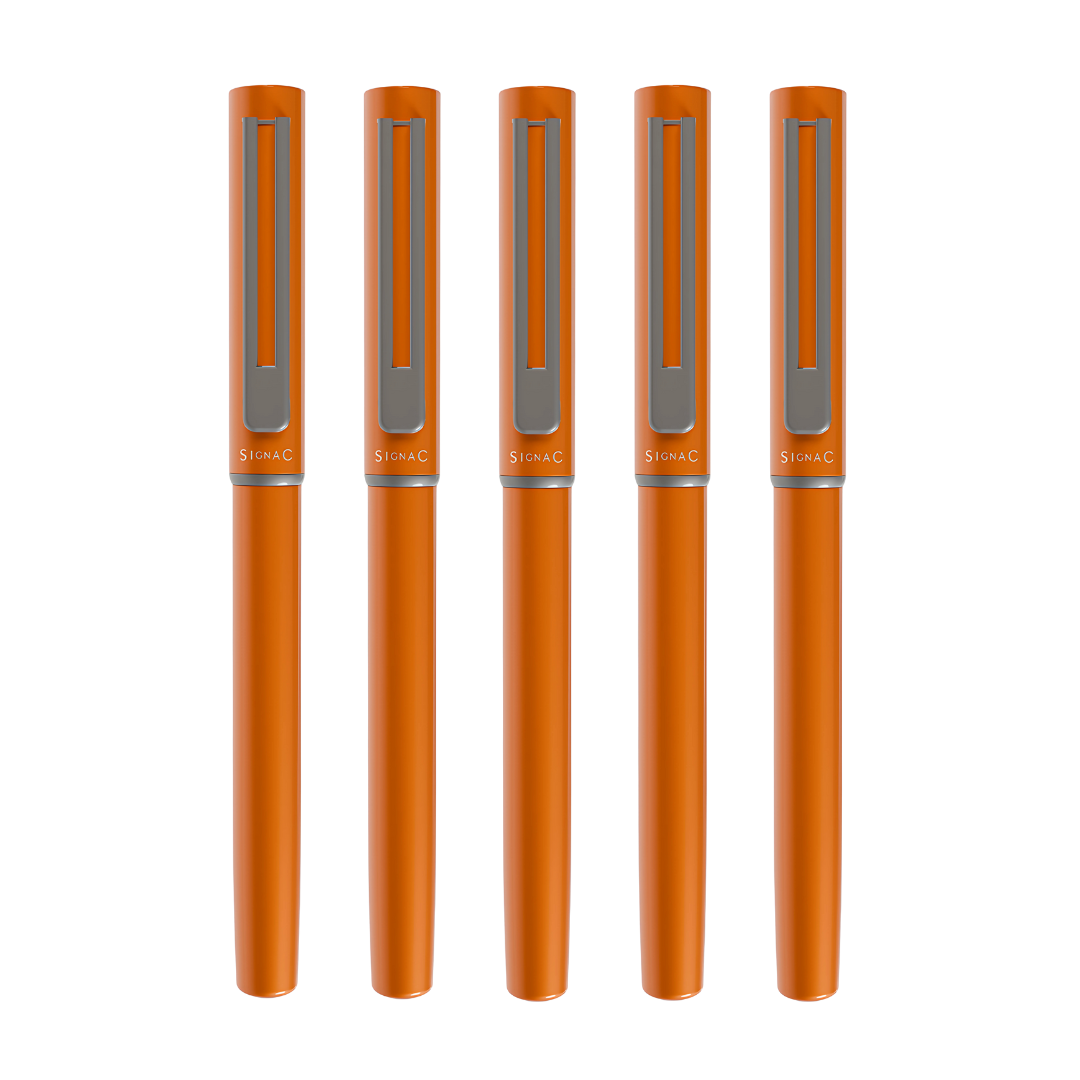 Roxx Magnetic Metallic Roller Pen – Sunset Orange