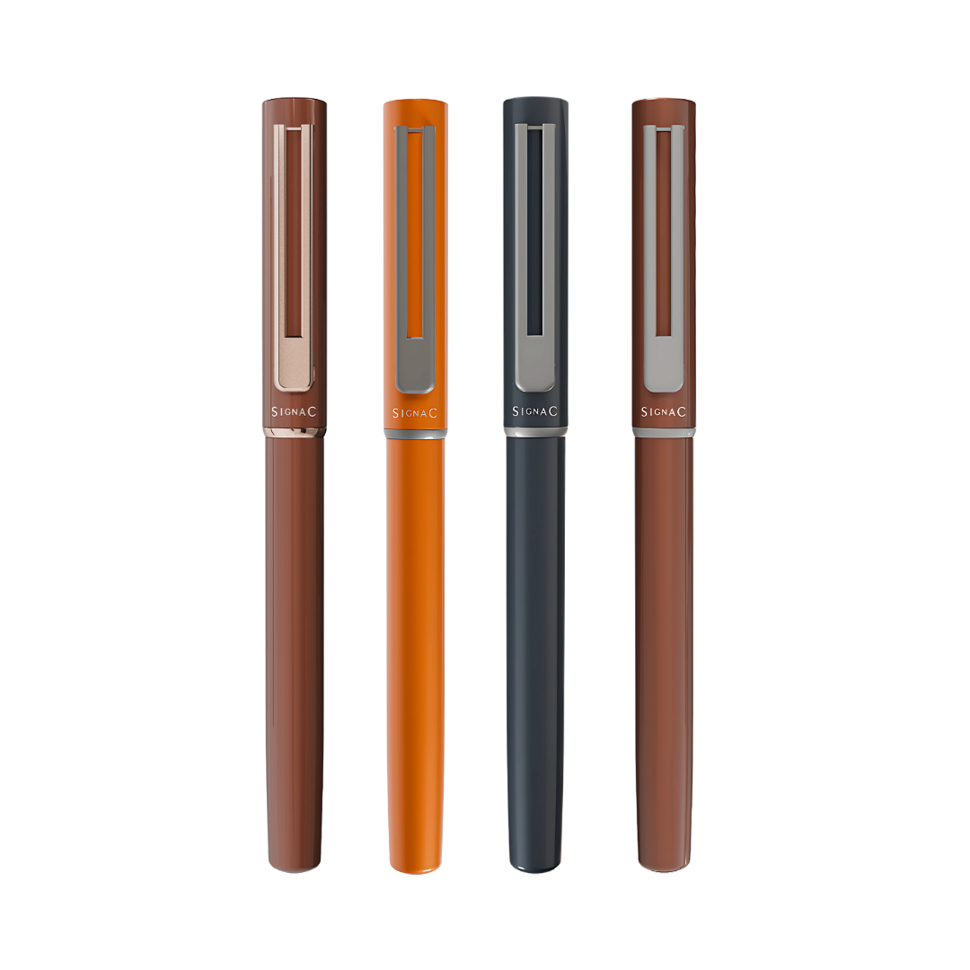 Roxx Magnetic Metallic Roller Pen – Set of 4