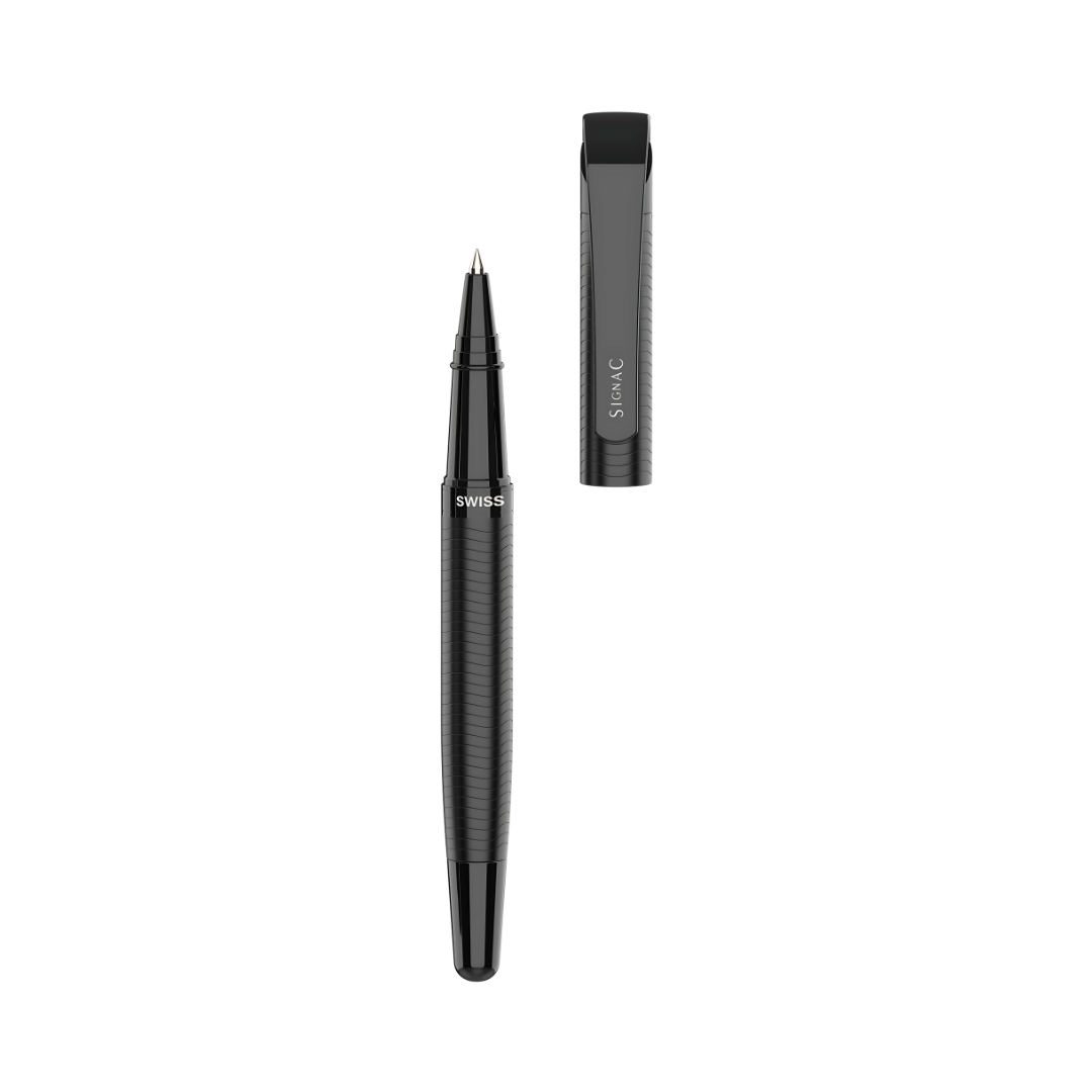 S-Class Signature Metal Roller Pen - Crafted with Swiss Excellence - Carbon Black