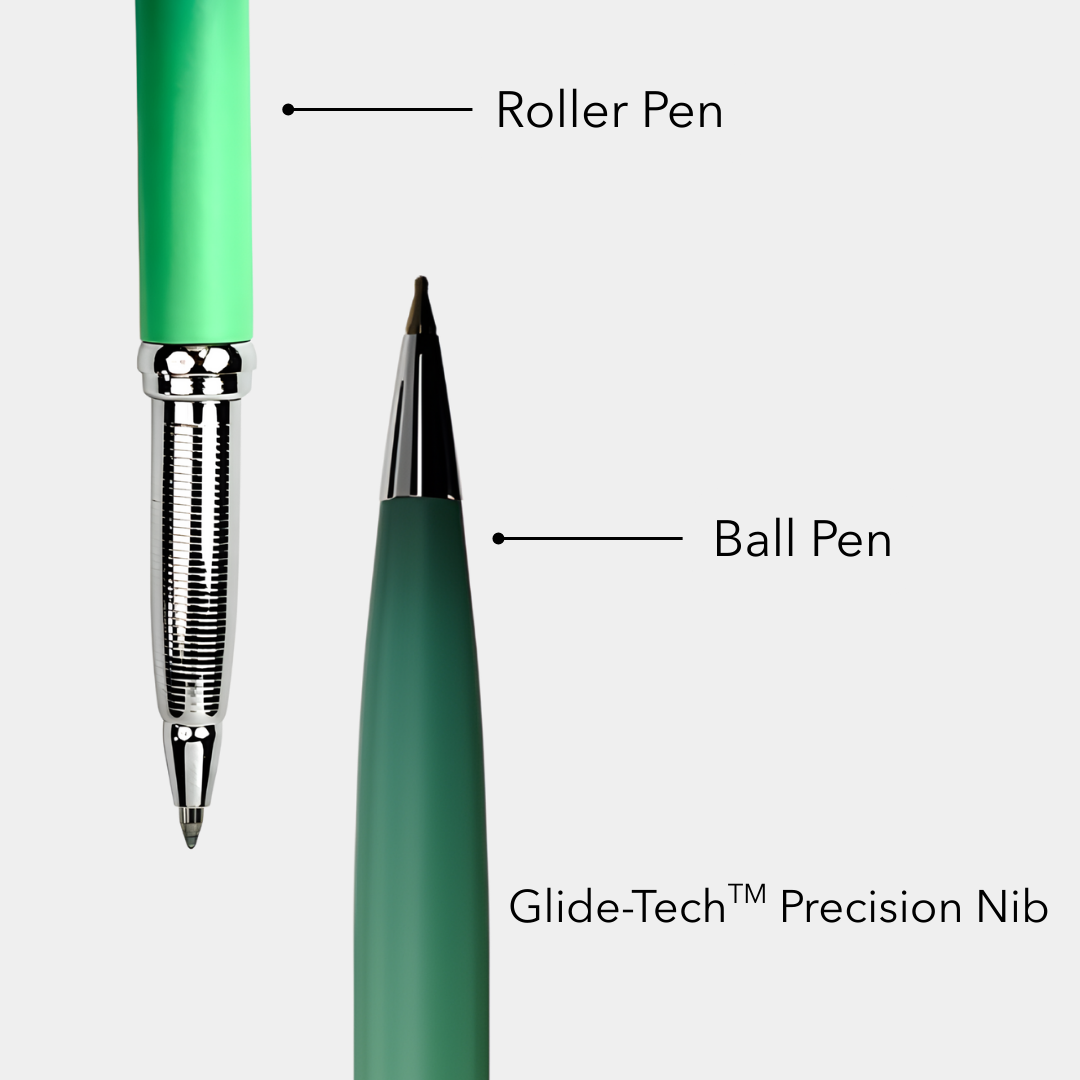 India's 1st - (Fragrance Infused) Ombre Shade Metallic Roller & Ball Pen Set of 6