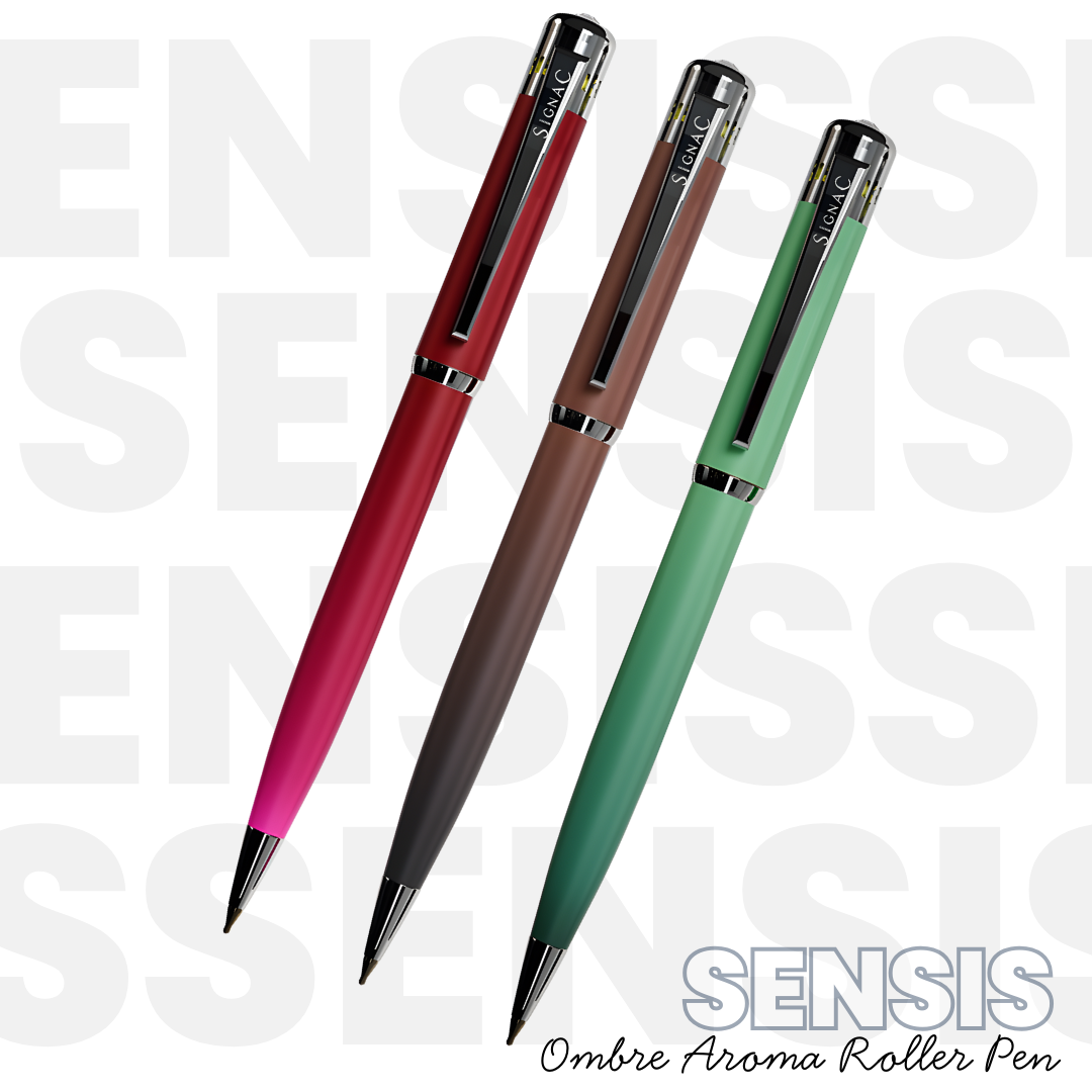 India's 1st - (Fragrance Infused) Ombre Shade Metallic Ball Pen Set of 3