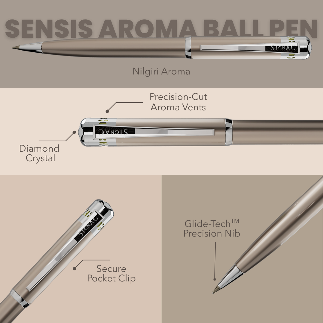 Sensis Fragrance Roller & Ball Pen- Set of 8
