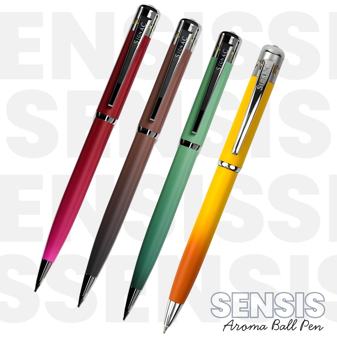 India's 1st - (Fragrance Infused) Ombre Shade Metallic Ball Pen Set of 4