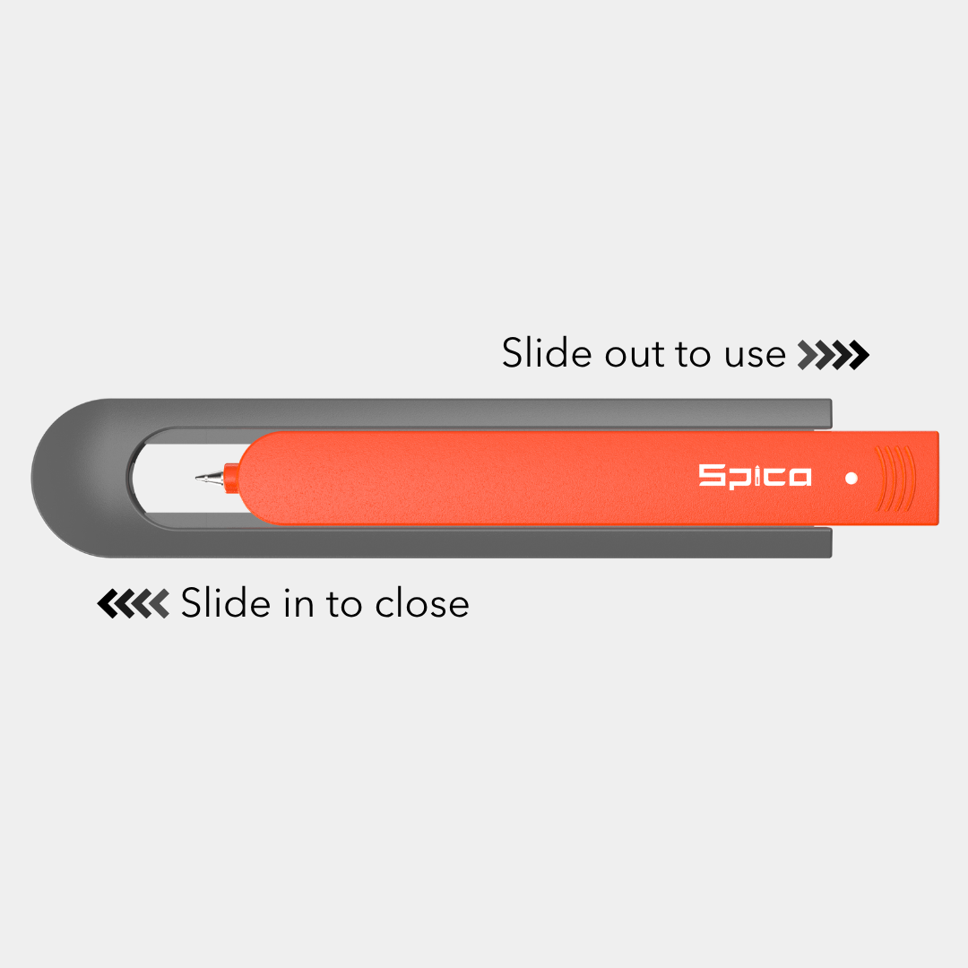 Spica SlidePro Multipurpose Utility Ball Pen - Red