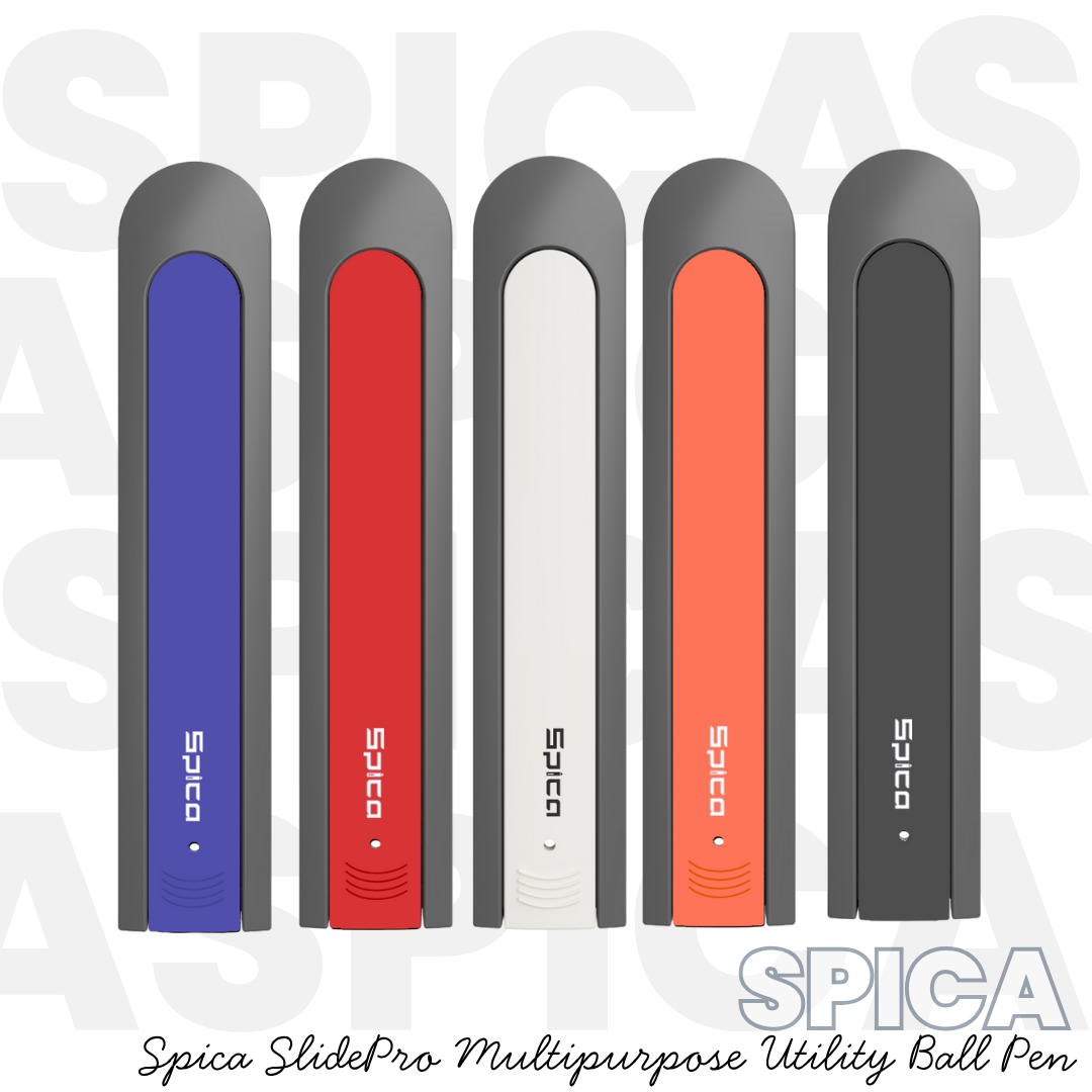 Spica SlidePro Multipurpose Utility Ball Pen (Set of 8)