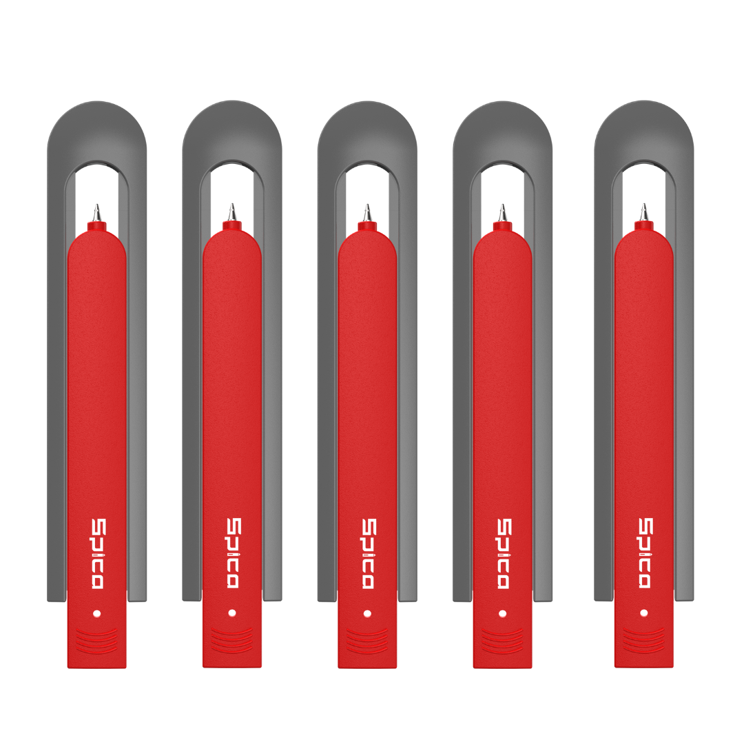 Spica SlidePro Multipurpose Utility Ball Pen - Red