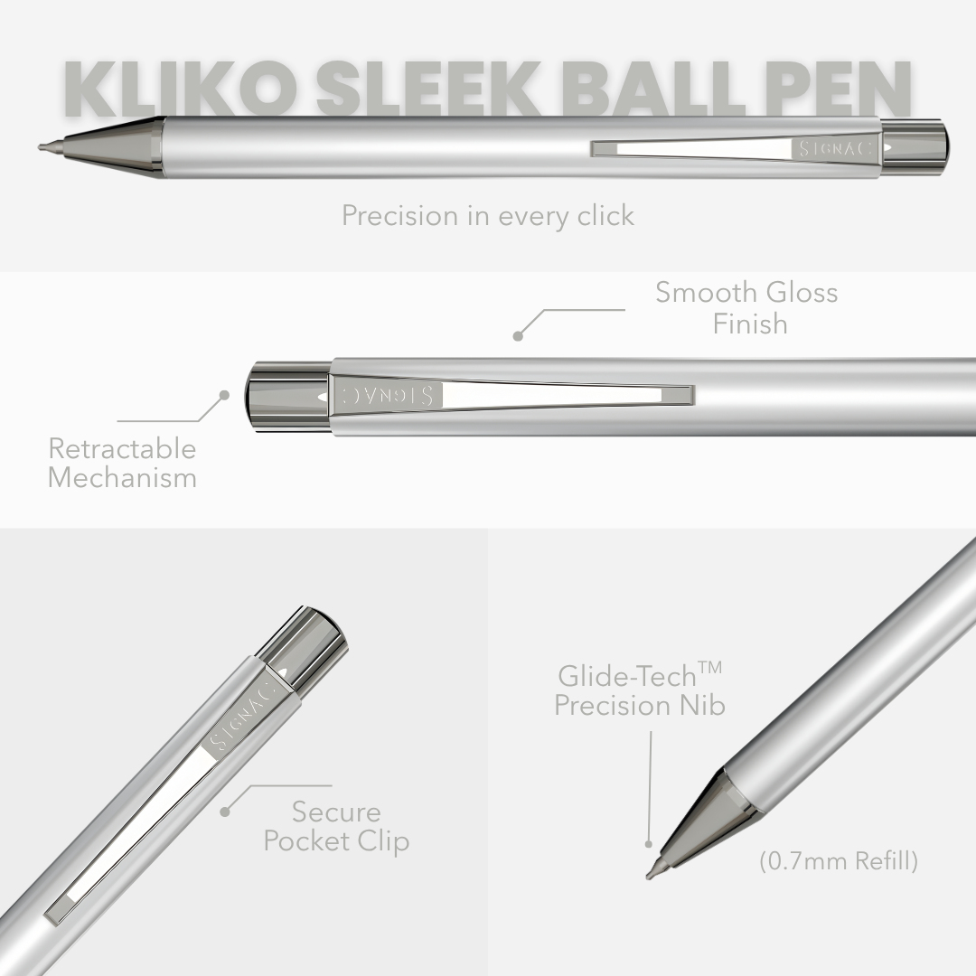 Kliko Ball Pen - Silver