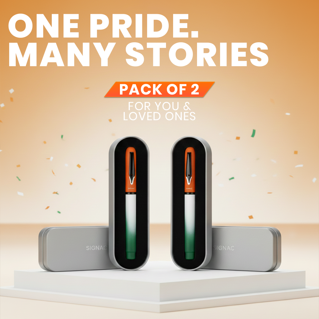 Signac Tiranga MagSnap Roller Pen - 77th Republic Edition (Set of 2)