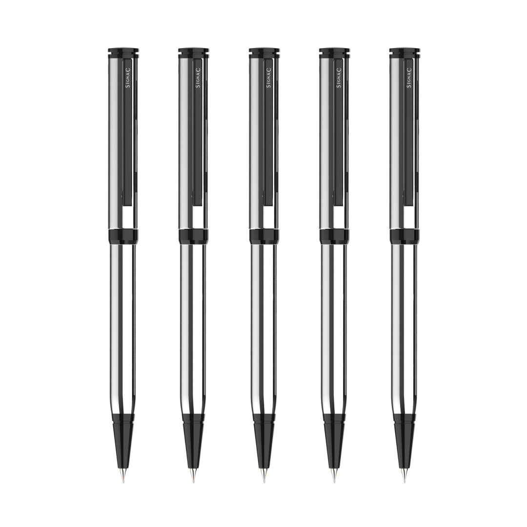 Viva Premium Metallic Plated Ball Pen - Titanium Jet Black