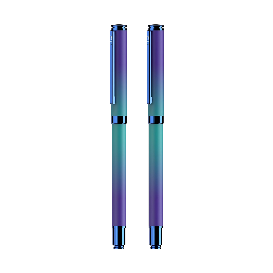 Northern Light Series Dual Shade Premium Metallic Roller Pen with Matte Finish - Arctic Glow