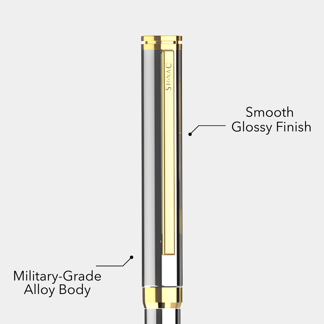 Viva Premium Metallic Plated Roller Pen - Set of 3