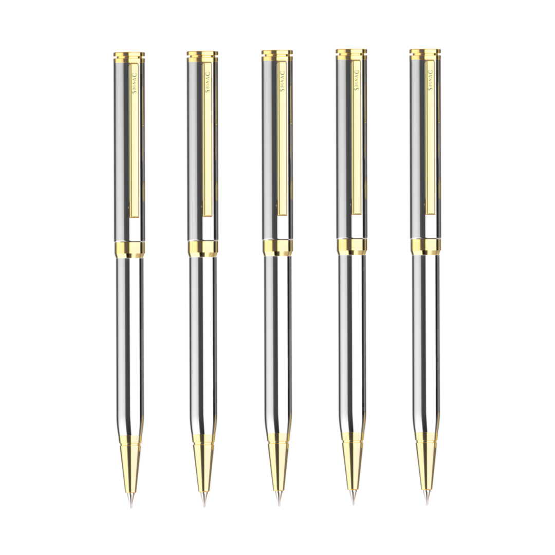 Viva Premium Metallic Plated Ball Pen - Titanium 24K Gold