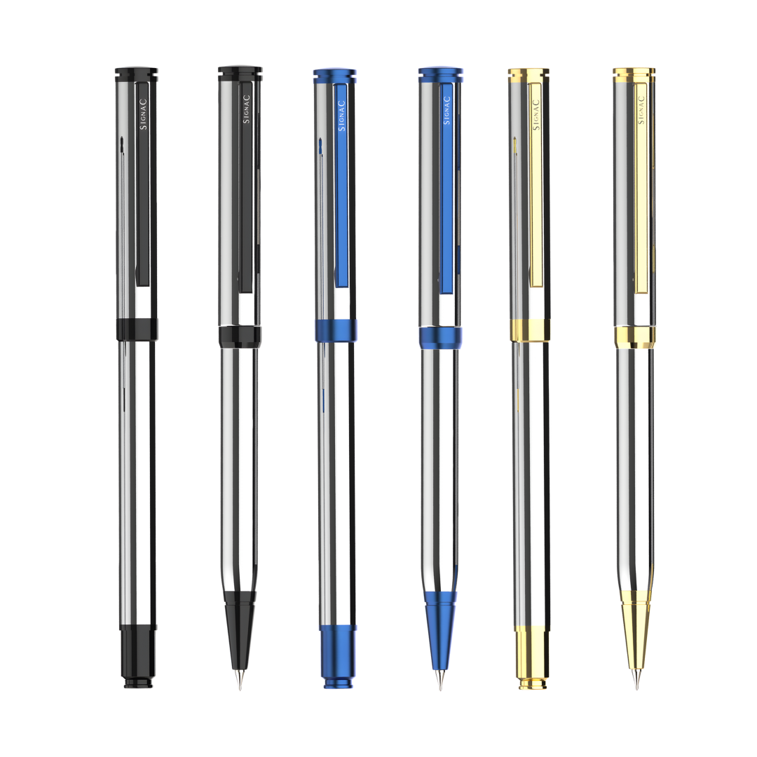 Viva Premium Metallic Plated Pen Set - Set of 6