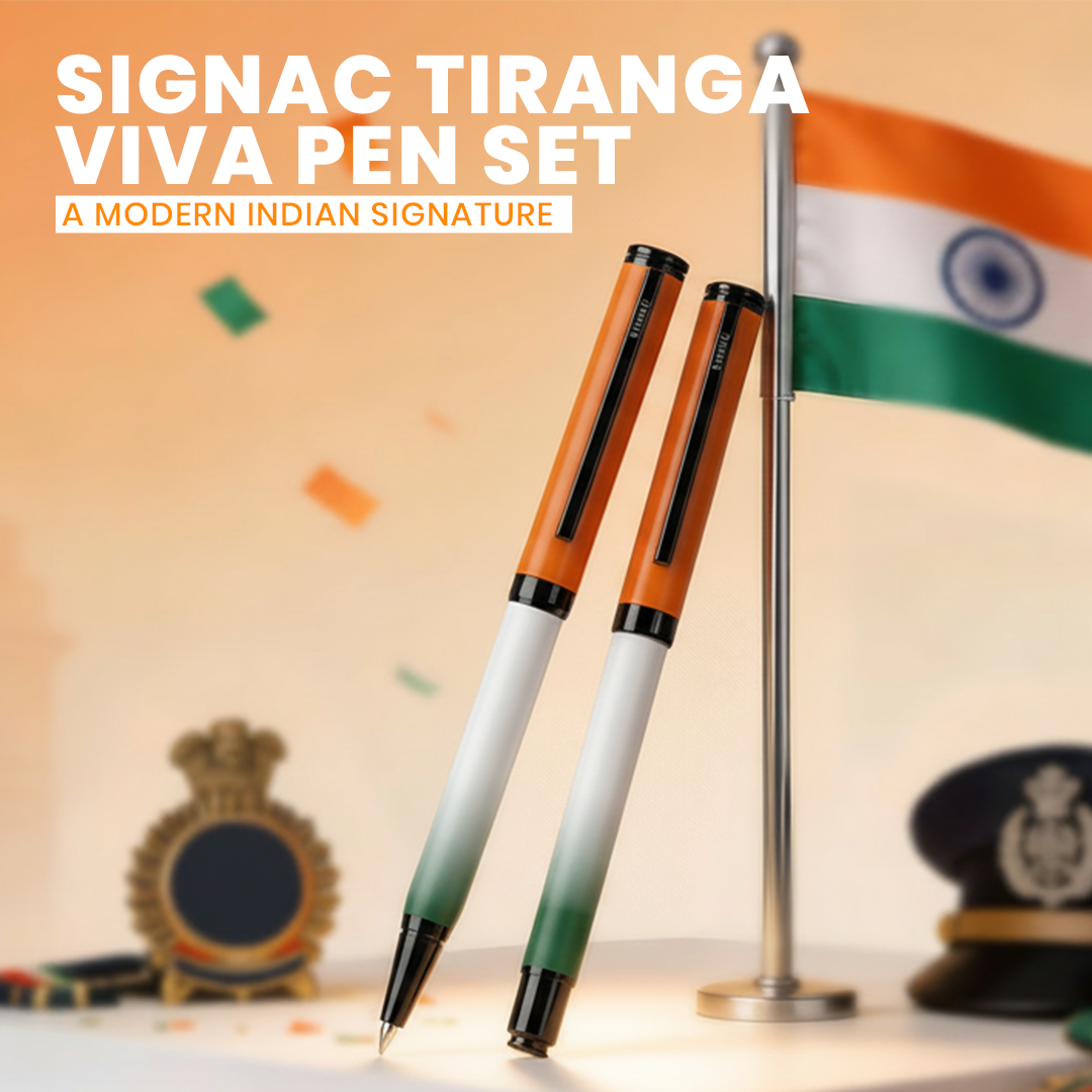 Signac Tiranga Viva Metal Roller Pen – 77th Republic Edition