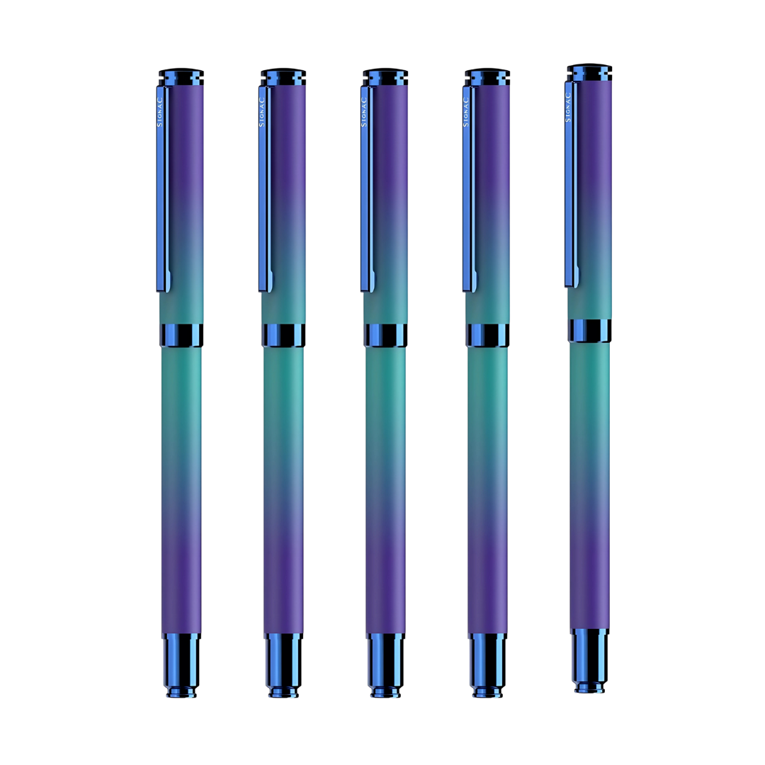 Northern Light Series Dual Shade Premium Metallic Roller Pen with Matte Finish - Arctic Glow