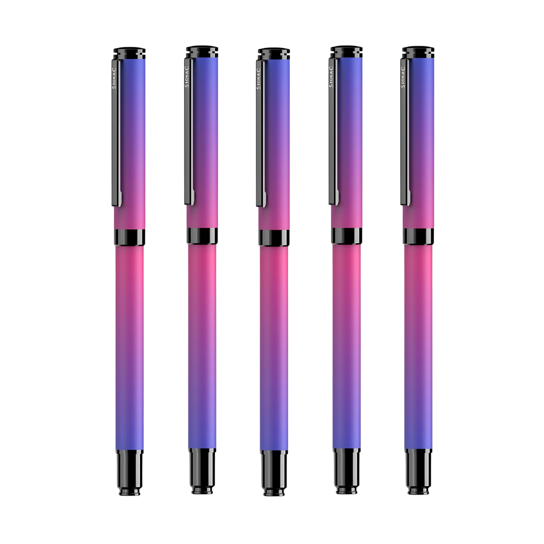 Northern Light Series Dual Shade Premium Metallic Roller Pen with Matte Finish - Aurora Dawn